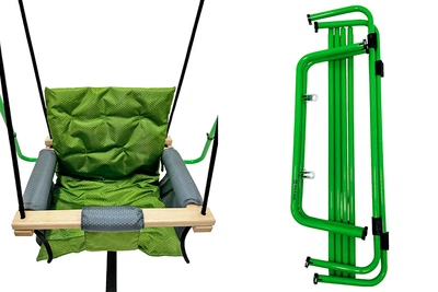 Качели напольные разборные для детей «Take&Ride baby swing home» Зелений