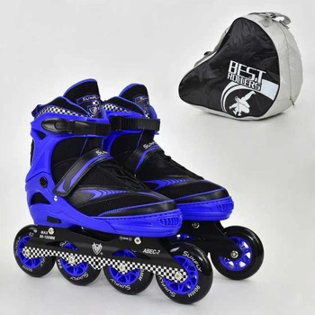 Роликовые коньки Best Roller 6014  размер 39-42 Синий