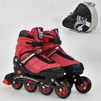 Роликовые коньки Best Roller 8903 размер 39-42 Красный