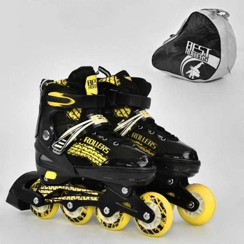 Роликовые коньки Best Roller 5800 размер 35-38 Желтый
