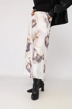 Спідниця трапеція жіноча M колір молочний YUKI ЦБ-00285482