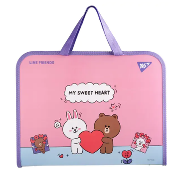 Папка-портфель FC (26х35х3 см), на блискавці Friends Choco and Cony 492239 Yes