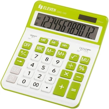 Калькулятор Eleven офісний CDC-120 WH-GN. 12р. Зелений