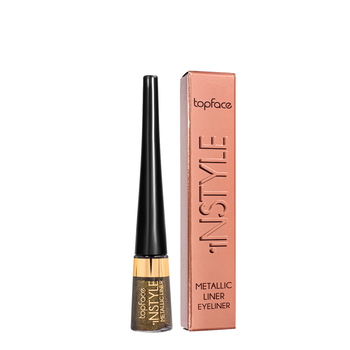 Підводка для очей TopFace Instyle Metallic Eyeliner з м'яким пензликом РТ554 № 7 Темне золото