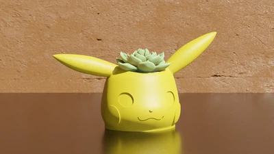 Кашпо Покемон Пікачу (Pikachu) Pokémon Декор для Рослин. Aivory