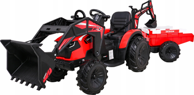 Traktor elektryczny dla dzieci Ramiz 720-T Czerwony (5903864952322)