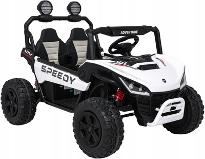 Електричний баггі для дітей Speedy 4 x 4 Білий (5903864986891)
