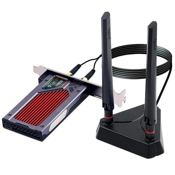 Беспроводная игровая сетевая карта Fenvi FV-AXE3000 WiFi 6E AX210 5374 Мбит/с RGB Черный (1013-522-00)