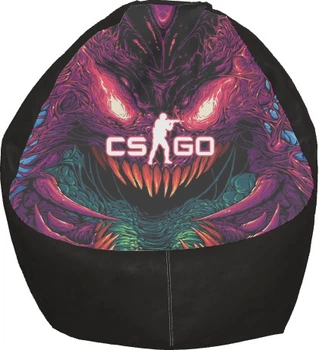 Кресло Груша CS GO Hyper Beast Цвет: Черный, Размер: L