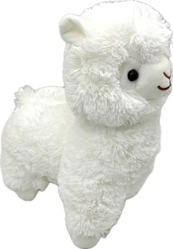 Мягкая Плюшевая Игрушка Plush Альпака Лама 35 см Белая (9248)