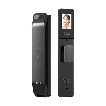 Замок біометричний автономний Trinix TRL-8804BTV Black L-R з Bluetooth, розпізнаванням