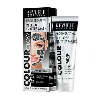 Чорна відновлююча пілінг-маска Revuele Color Glow, 80 мл