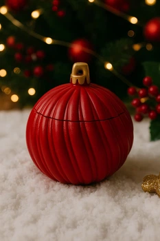 Ароматическая свеча Julia's Candle Frosty Air новогодний шар 100мл