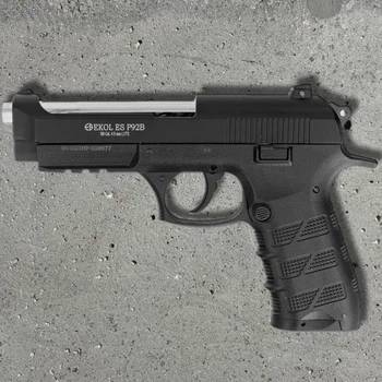 Пневматичний пістолет Ekol ES P92 Blowback — Beretta 92, CO₂, полімер, 4.5 мм BB