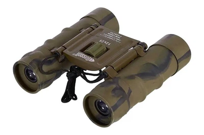 Бинокль 12x25 BASSELL (khaki) (Bassell) STF20 MTM228 – легкий полевой бинокль в военном стиле для туризма, охоты и природы