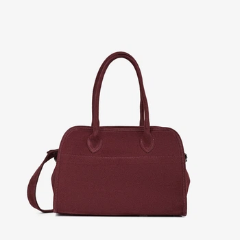 Сумка женская замшевая тоут средняя Regina Notte Tote 3802 Винный