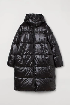 Куртка зимова жіноча H&M 200718-2 XS(160/80) чорний(2000004655785)