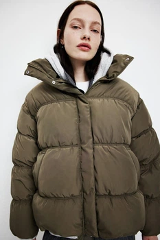 Куртка зимова жіноча H&M 210526-2 L(175/104) зелений(2105260005)