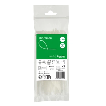 Хомут кабельний Schneider Electric Thorsman 160*2,5 мм 100 шт. Білий IMT46407