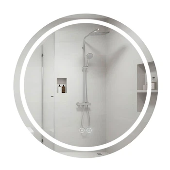 Дзеркало Qtap Mideya R800 з LED-підсвічуванням Touch, з антизапотіванням, димером QT2078NCR8080W