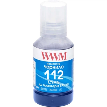 Чернила для Epson EcoTank ET-M16685 WWM 112 Cyan 140г E112CP