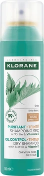 Сухой шампунь Klorane Nettle для темных волос 150 мл (3282770396416)