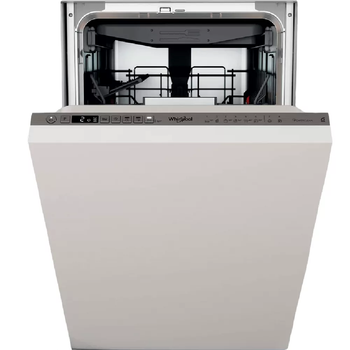 Посудомийна машина Whirlpool вбудована, 10компл., A+++, 45см, дисплей, інвертор, 3й кошик, білий