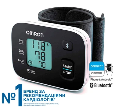 Автоматический тонометр на запястье OMRON RS3 Intelli IT (HEM-6161T-E)