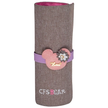 Пенал Cool For School Bear 1 отделение Серый (CF86651-02)