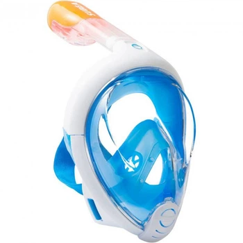 Маска для подводного плавания, маска для снорклинга Easybreath Tribord Blue c креплением для камеры GoPro (Z066)