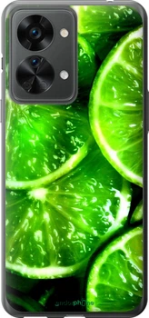Чохол на OnePlus Nord 2T Зелені часточки лимона "852u-2640-70447"