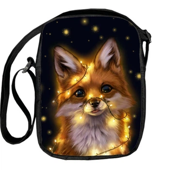 Сумка-месенджер Fox And Christmas Lights