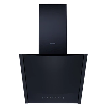 Черная мощная настенная наклонная кухонная вытяжка WEILOR PDS 62302 BL 1100 LS Motion, управление жестами