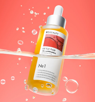 Масло-активатор роста волос RoBeauty с розмарином и касторовым маслом 51 мл