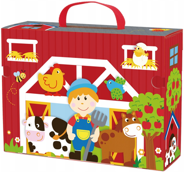 Ігровий набір Tooky Toy Дерев'яна ферма у валізі (6972633377450)