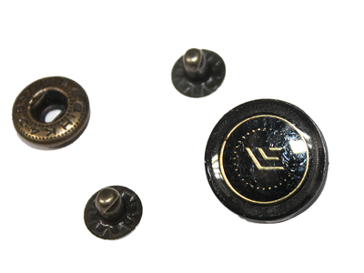 Кнопки FROM FACTORY ADZ для одежды коричневые 10шт/19мм
