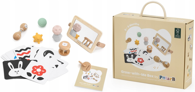 Zestaw zabawek edukacyjnych Viga Grow-with-Me Box 0-6 miesięcy (6971608442612)