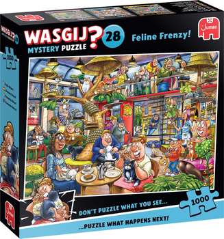 Пазл Jumbo Wasgij? Mystery 28 Котяча лихоманка! 1000 елементів (8721017602859)