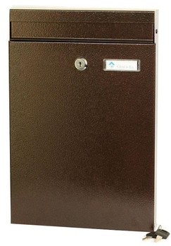 Поштова скринька Glori ir Ko 255 x 380 x 50 мм коричнева (4770641930054)