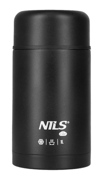 Termos obiadowy NILS CAMP NC3802 1000 ml Czarny (5908261682476)