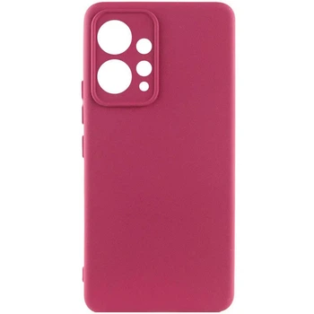 Чохол Silicone Cover Ummi Lakshmi Full Camera (AA) для Xiaomi Redmi Note 12 4G Бордовий / Marsala