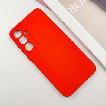 Протиударний Чохол TPU GETMAN Liquid Silk Full Camera для Samsung Galaxy S24+ Red