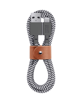 Кабель USB-A to USB-C Native Union Belt Cable Zebra (1.2 m) (BELT-AC-ZEB-NP)