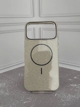 Чехол Wave Color Glitter Градиент With MagSafe для iPhone 17 Pro Max Milky