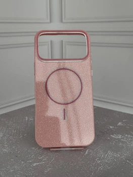 Чохол Wave Color Glitter Градиент With MagSafe для iPhone 17 Pro Pink
