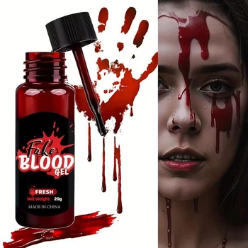 Грим-гель Кровь для Хэллоуина Fresh blood Podarkus MK065-F