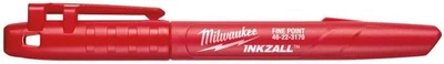 Маркер Milwaukee InkZAll, 1 шт, водостійкий, червоний