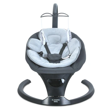 Укачивающий центр El Camino ME 1175 SOUL, таймер, 5 скоростей качания, USB/Bluetooth, с пультом ДУ, Серый