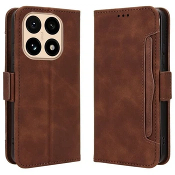 Чохол-книжка з кишеньками Deexe Wallet Stand для Xiaomi 15T - Brown