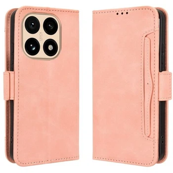 Чохол-книжка з кишеньками Deexe Wallet Stand для Xiaomi 15T - Pink